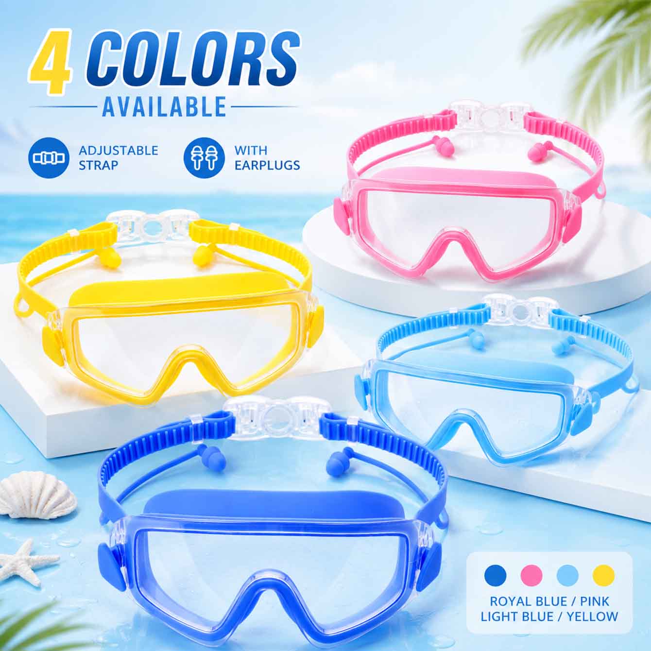 Anti Pollution Mask - 1 шт. маска для плавания и