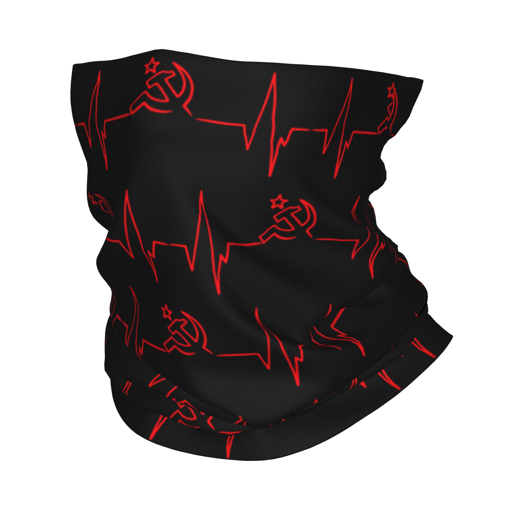 Neck Gaiter Face Cover - Пользовательские Heartbeat Русский флаг Россия CCCP