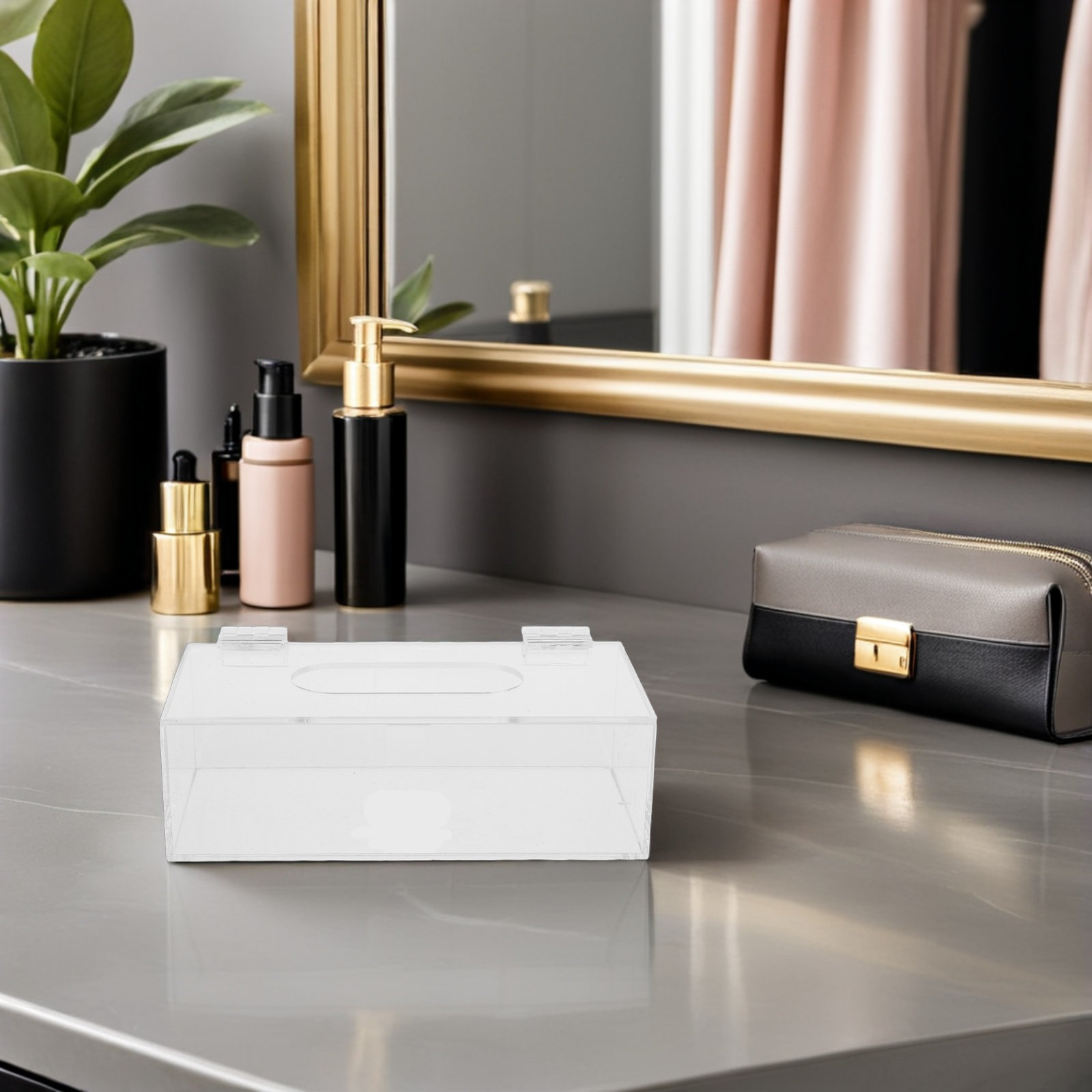 Face Mask Storage Box - Прозрачный акриловый футляр для хранения масок