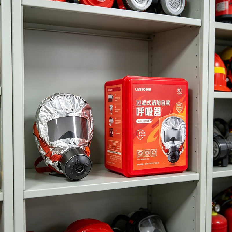 Kn95 Respirator Mask - Полнолицевая маска-респиратор для самоспасения от пожара