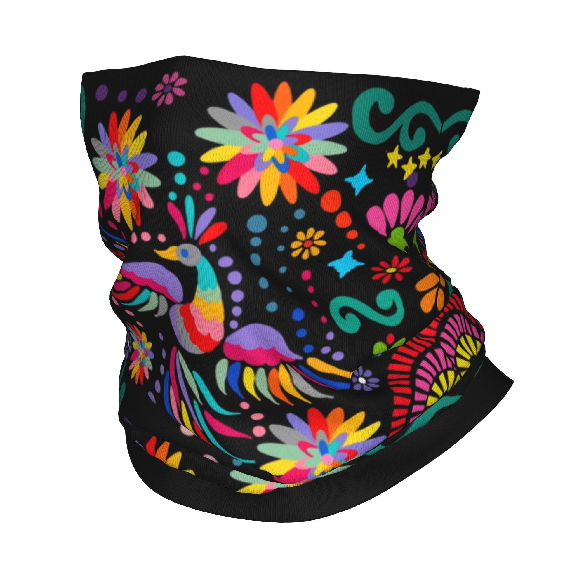 Neck Gaiter Face Cover - Изготовленная на заказ мексиканская цветочная цветочная
