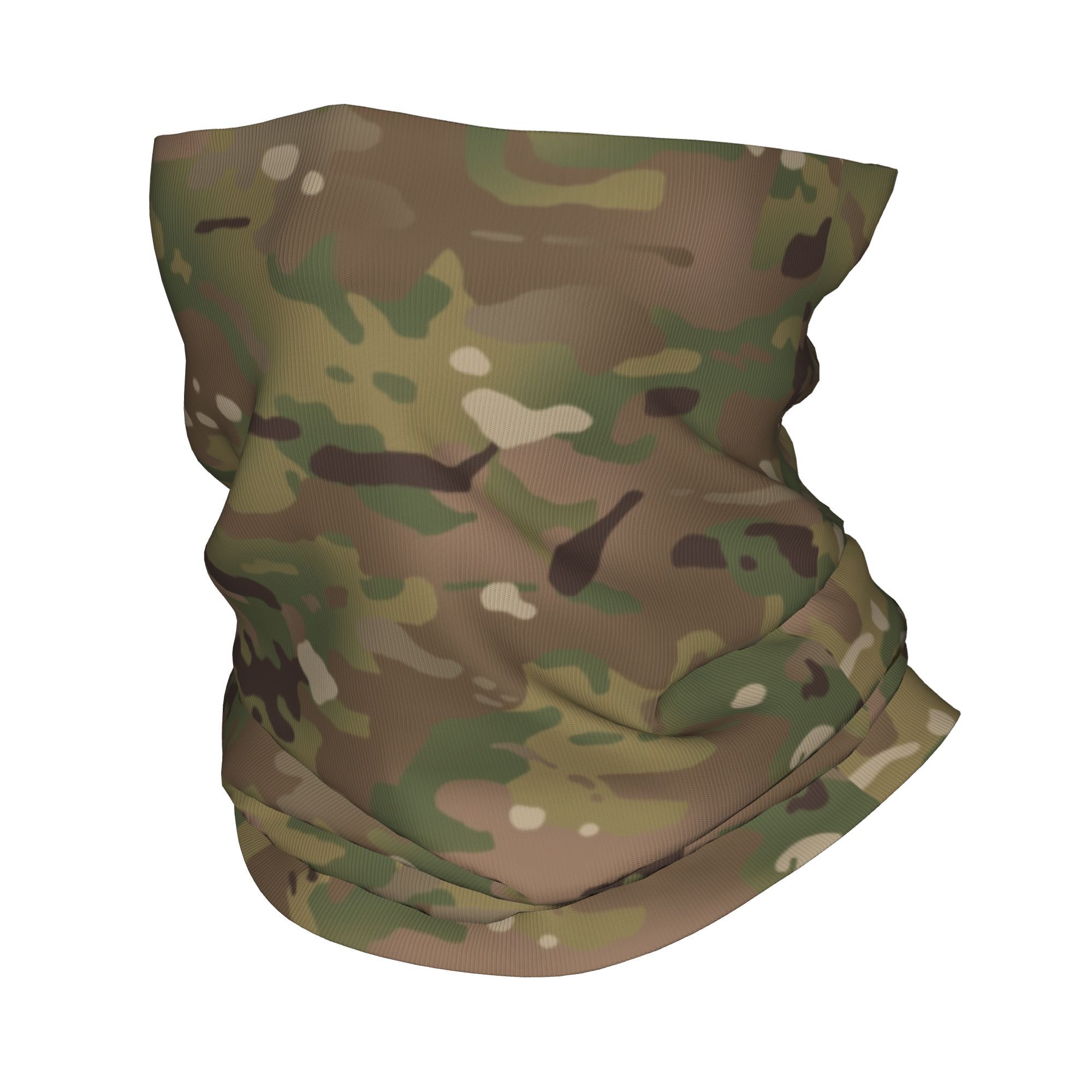 Neck Gaiter Face Cover - Пользовательский военный камуфляжный узор, бандана, утеплитель