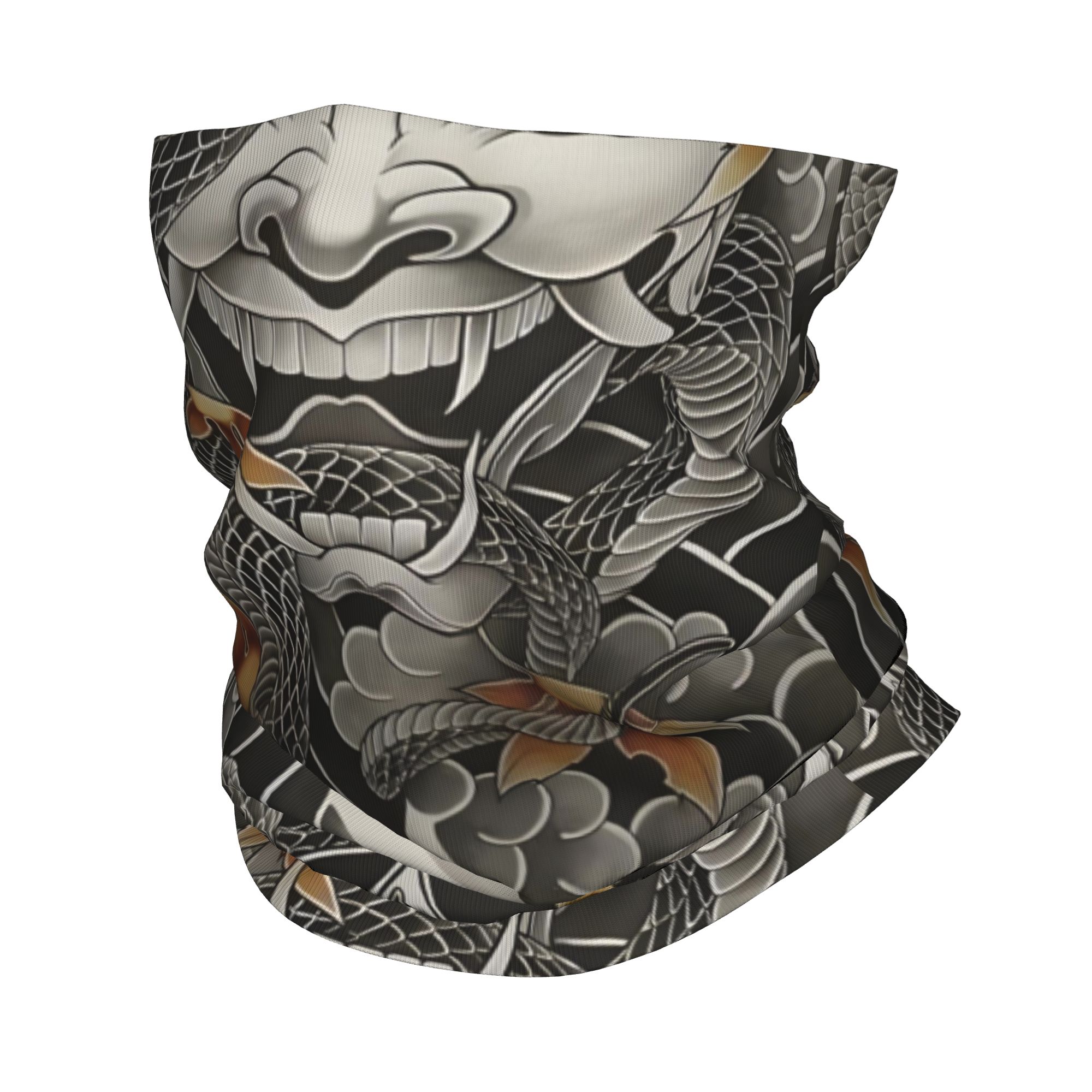 Neck Gaiter Face Cover - Бандана на заказ Samurai Oni Demon,
