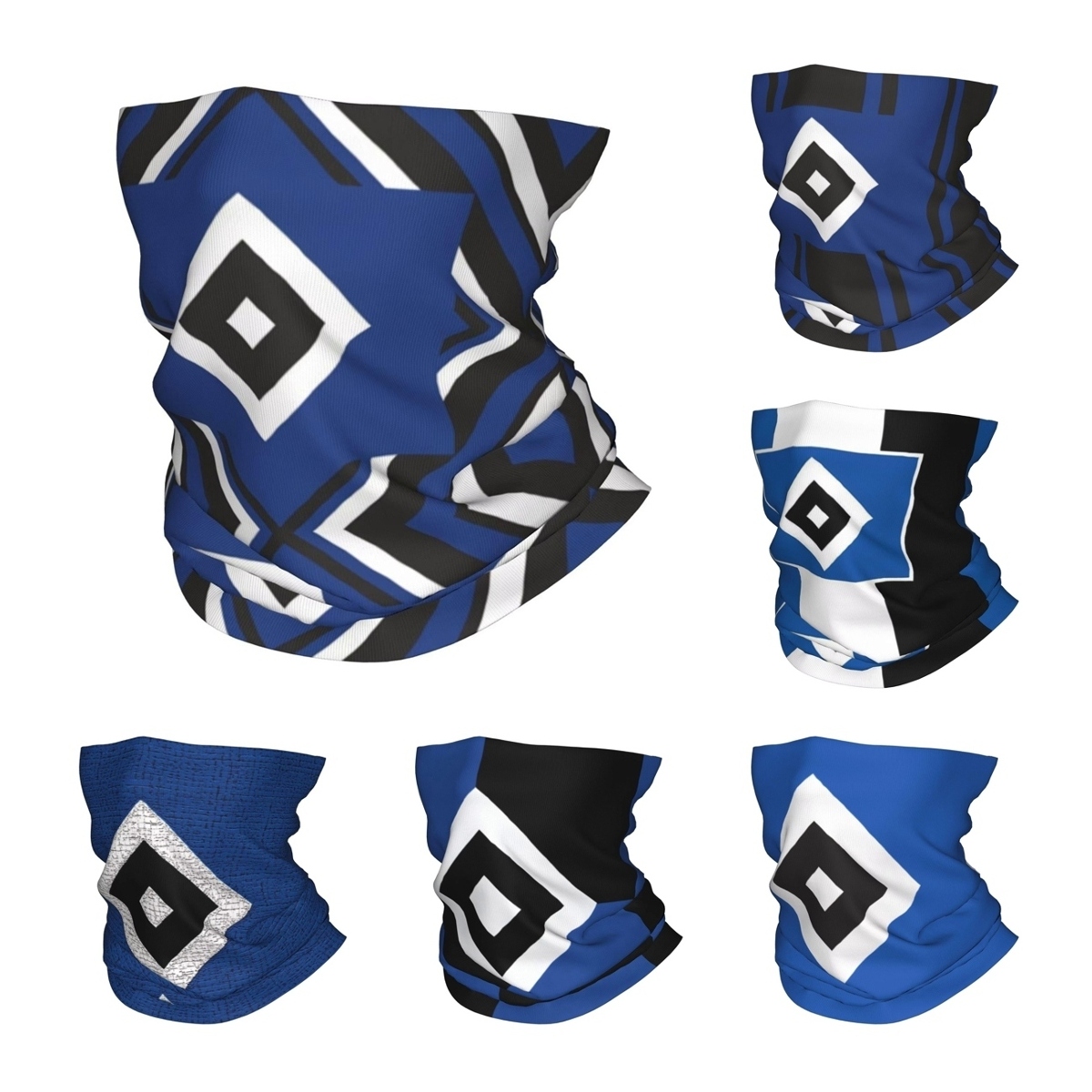 Neck Gaiter Face Cover - Футбольная бандана Blue Diamond HSV с