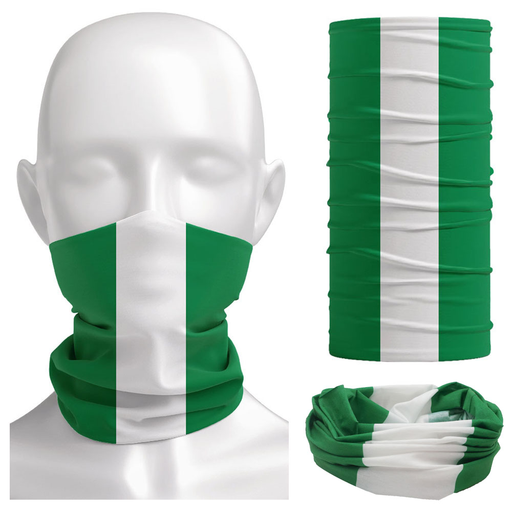 Neck Gaiter Face Cover - Бандана с флагом Нигерии, женские гетры