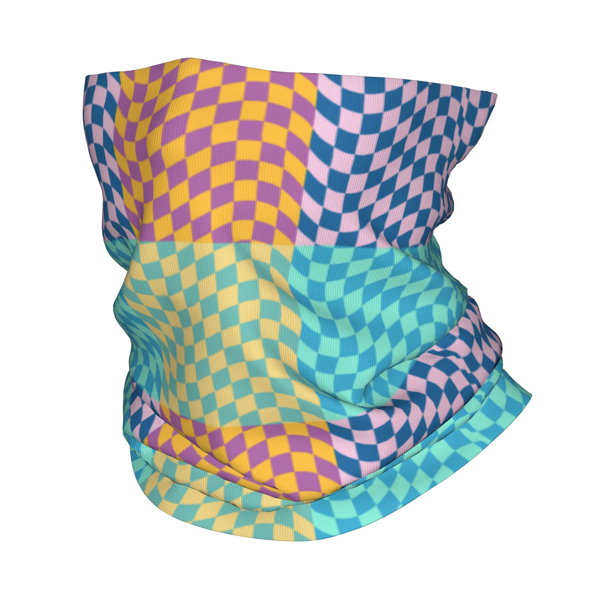 Neck Gaiter Face Cover - Цветная клетчатая бандана на заказ, гетры,