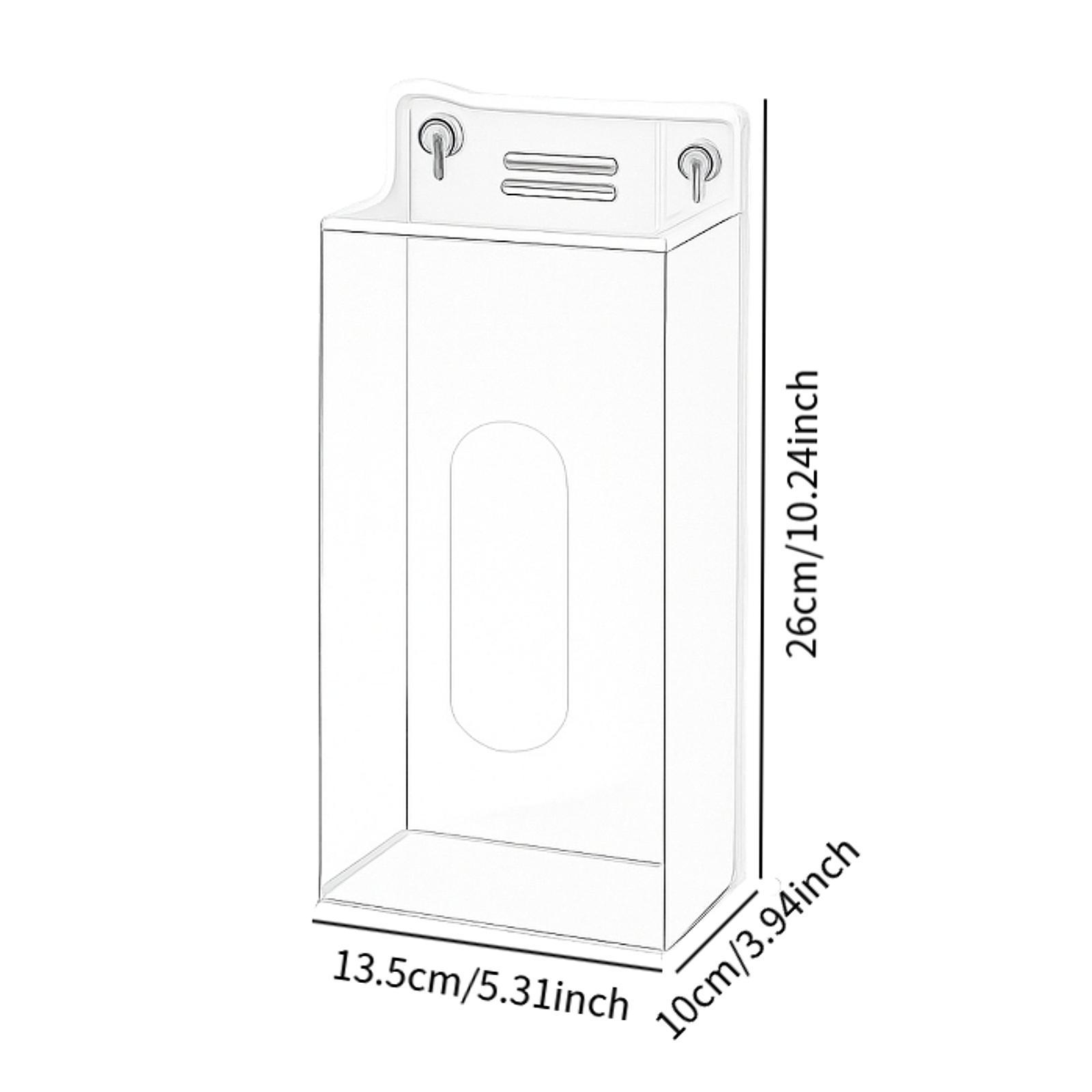 Face Mask Storage Box - Настенный держатель для перчаток из акрила,