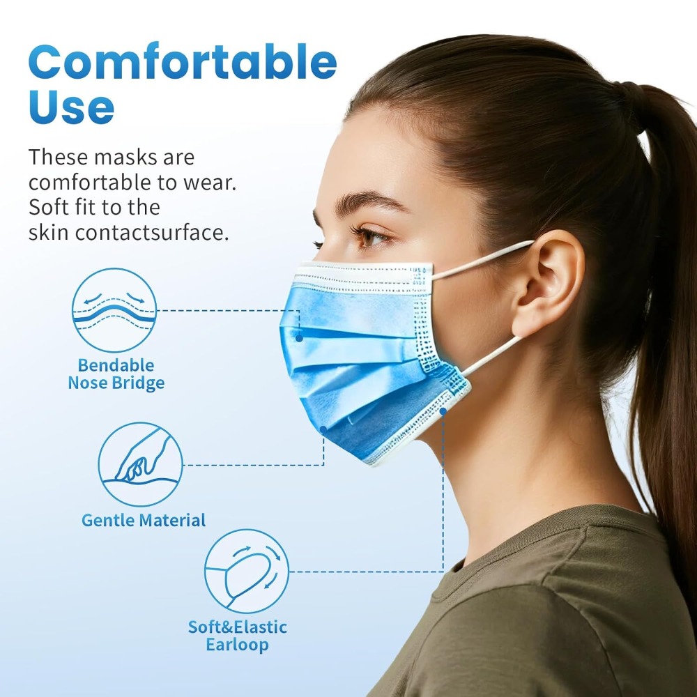 Синие одноразовые маски для ли – обзор и цена Disposable Mask Blue
