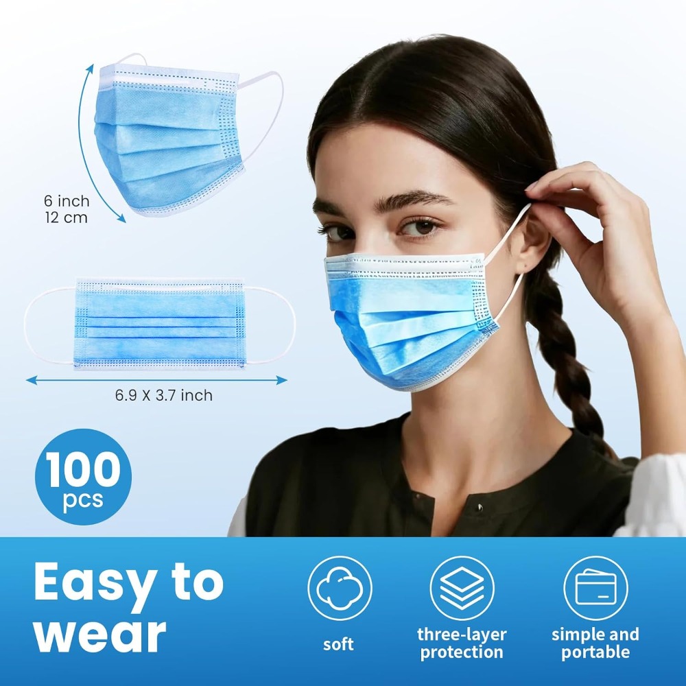 Синие одноразовые маски для ли – обзор и цена Disposable Mask Blue