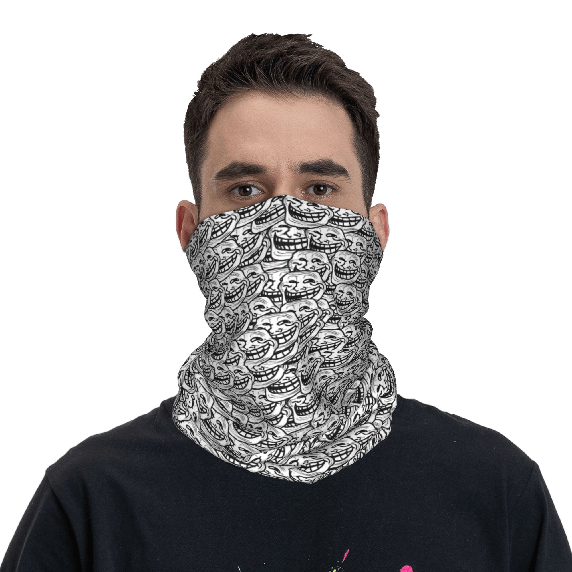 Funny Anime Troll Face Quest V – обзор и цена Neck Gaiter Face Cover