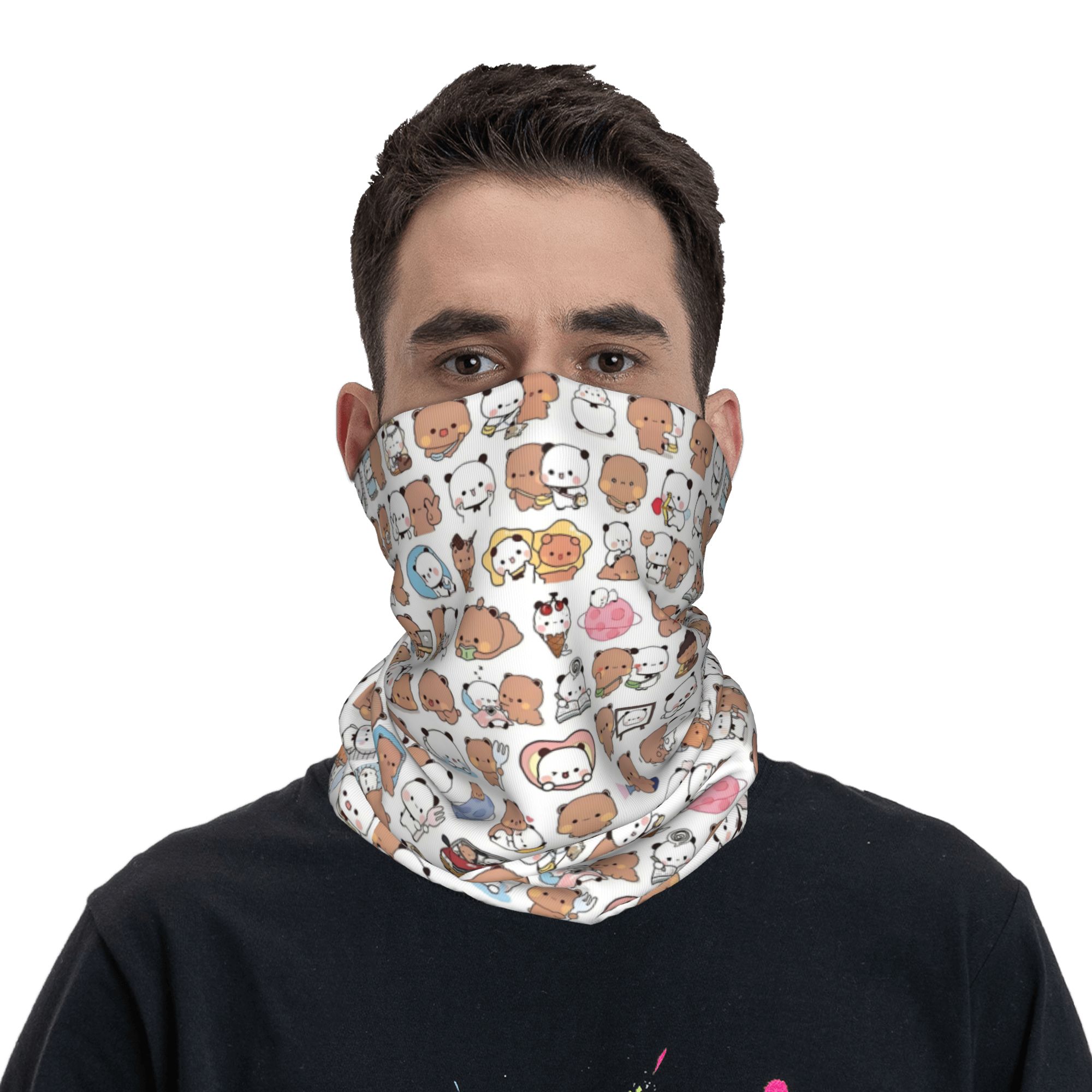 Пользовательский медведь с рис – обзор и цена Neck Gaiter Face Cover