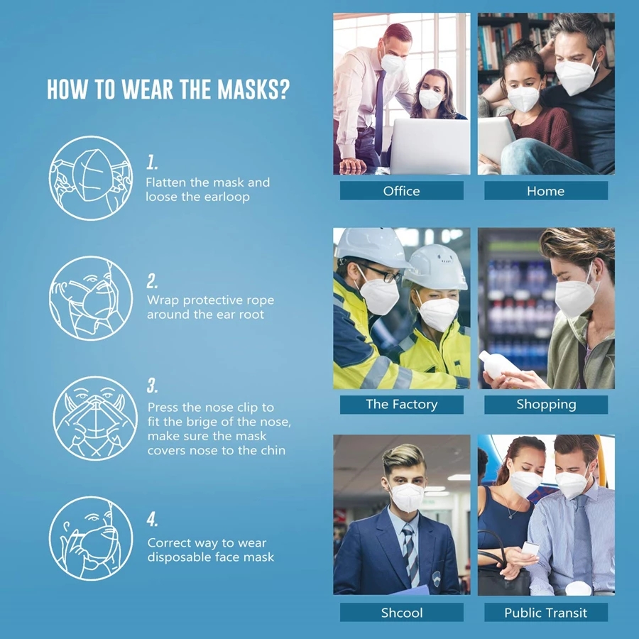 10-200 шт. mascarillas fpp2 че – обзор и цена Disposable Surgical Mask