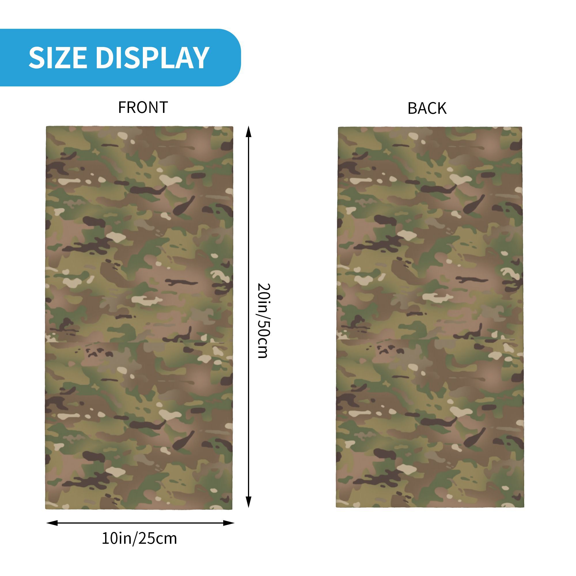 Пользовательский военный камуф – обзор и цена Neck Gaiter Face Cover