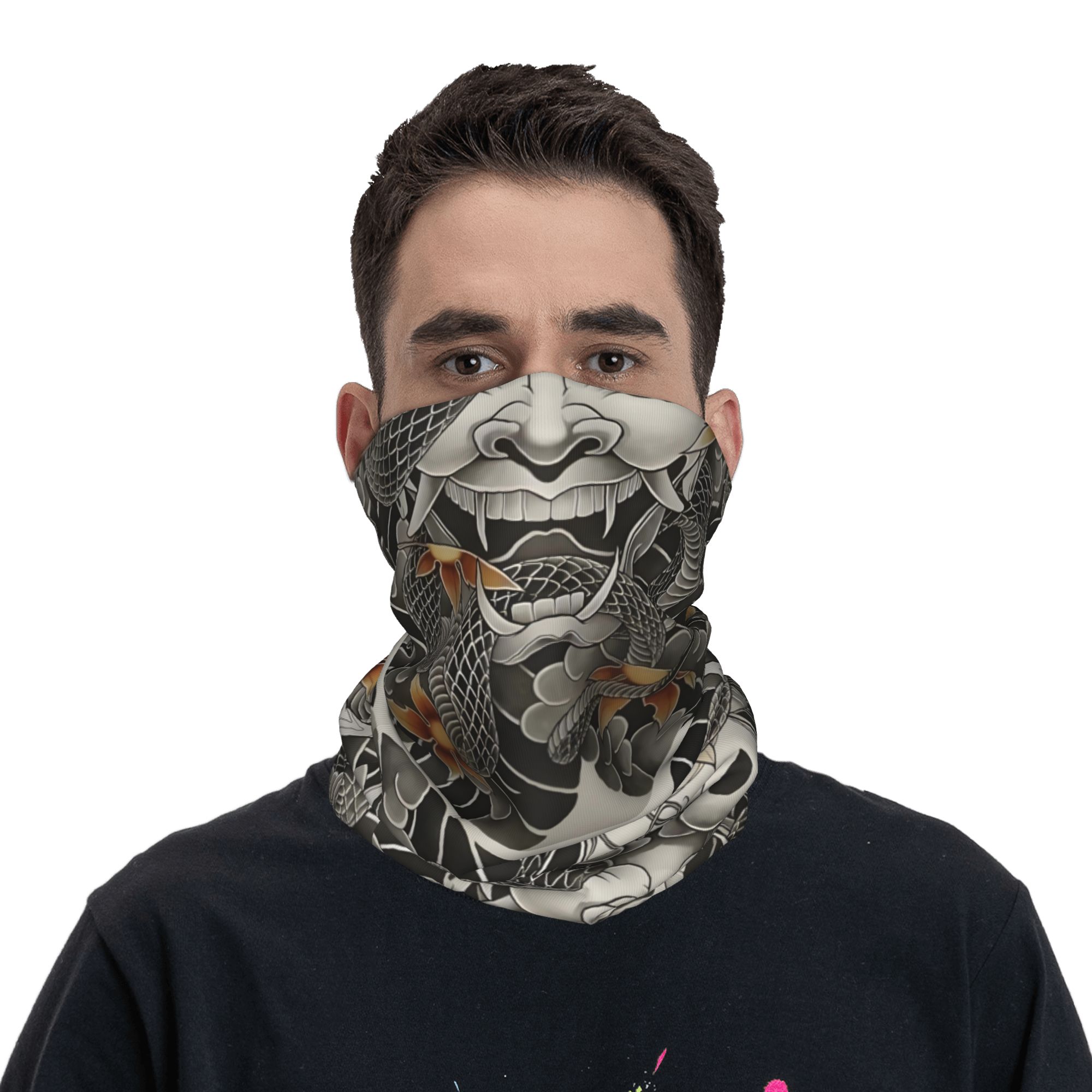 Бандана на заказ Samurai Oni D – обзор и цена Neck Gaiter Face Cover