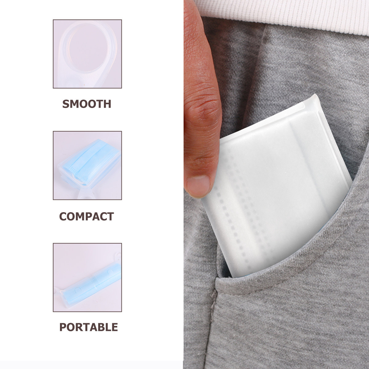 2 шт. Портативный водонепрониц – обзор и цена Face Mask Storage Box