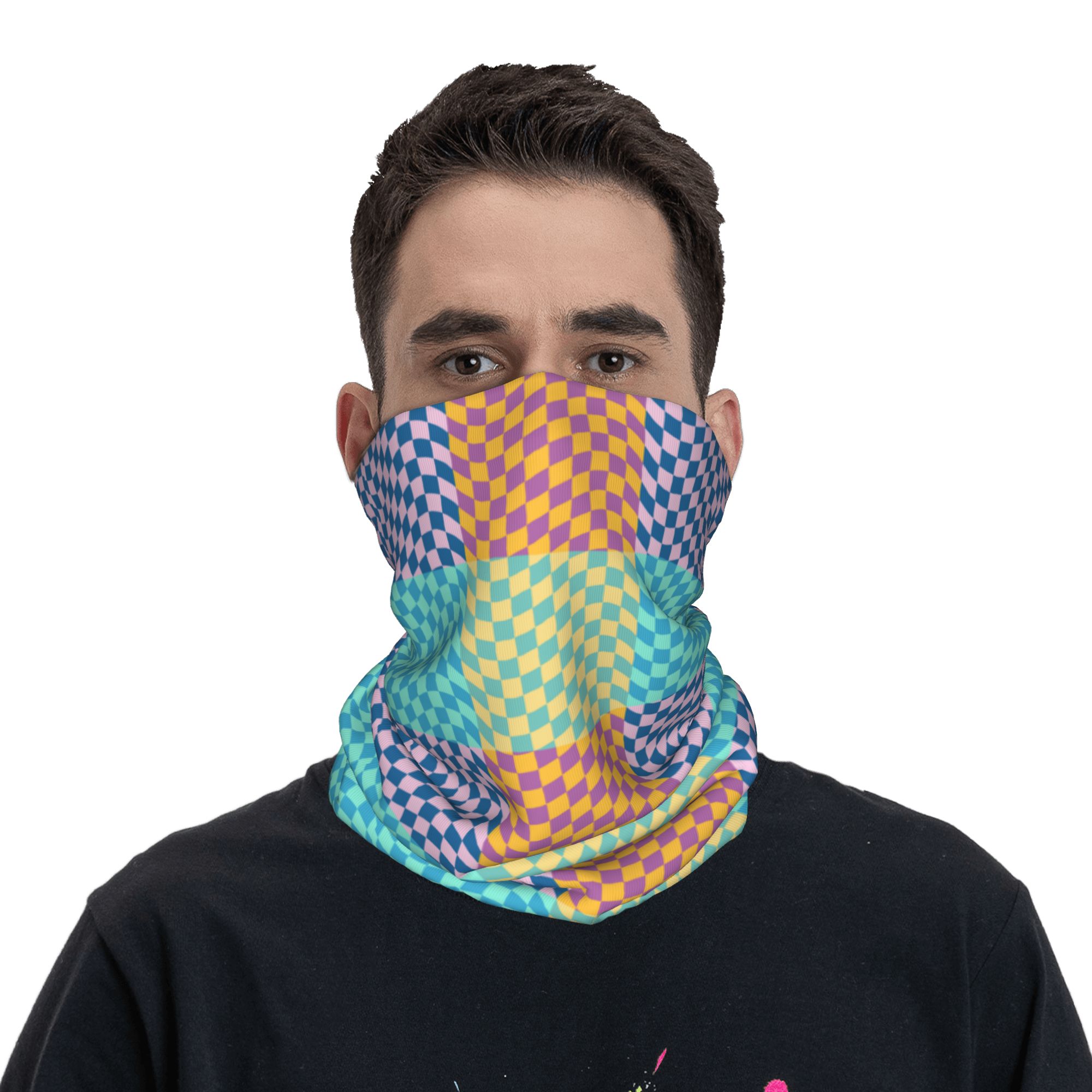 Цветная клетчатая бандана на з – обзор и цена Neck Gaiter Face Cover