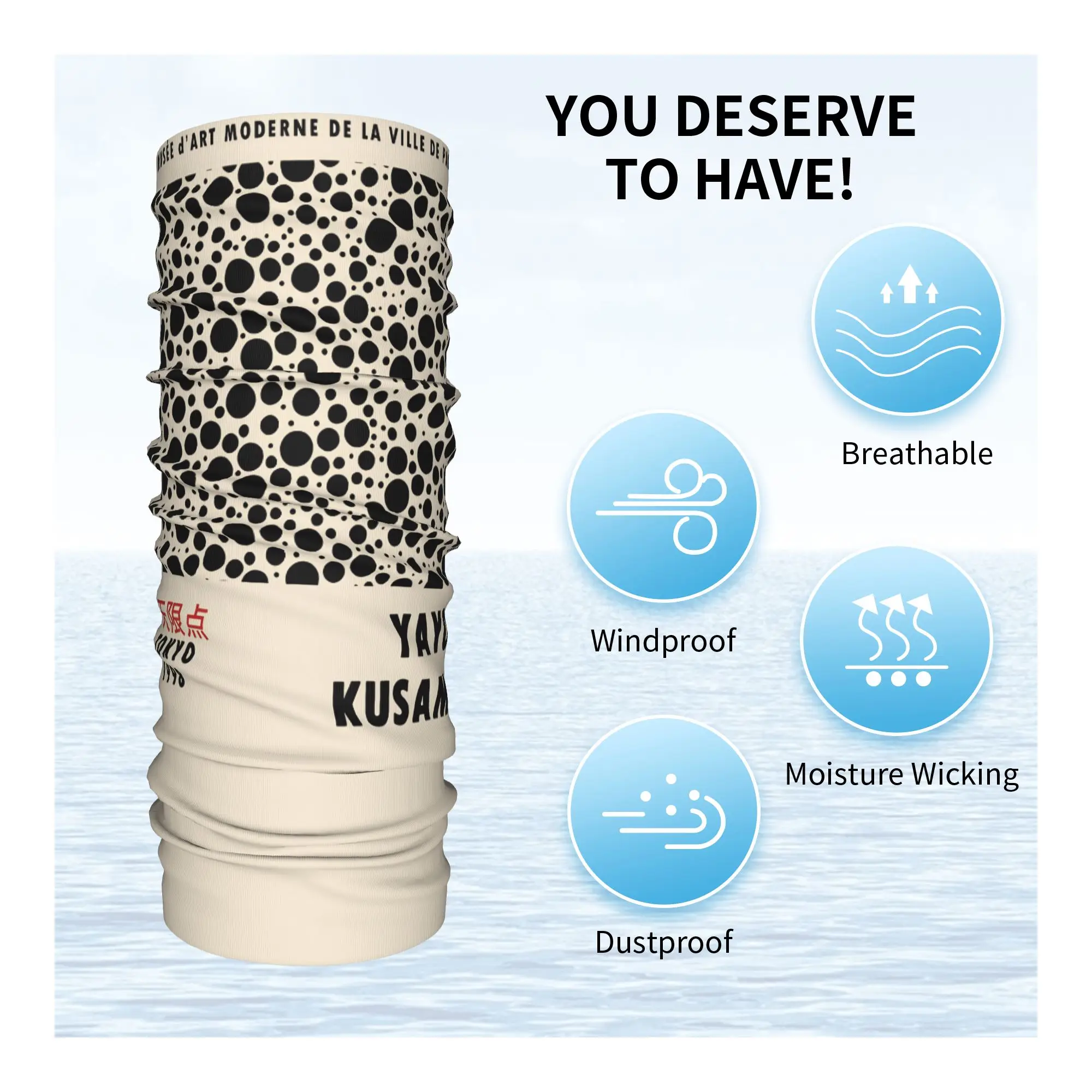 Бандана-труба Yayoi Kusama Pum – обзор и цена Neck Gaiter Face Cover